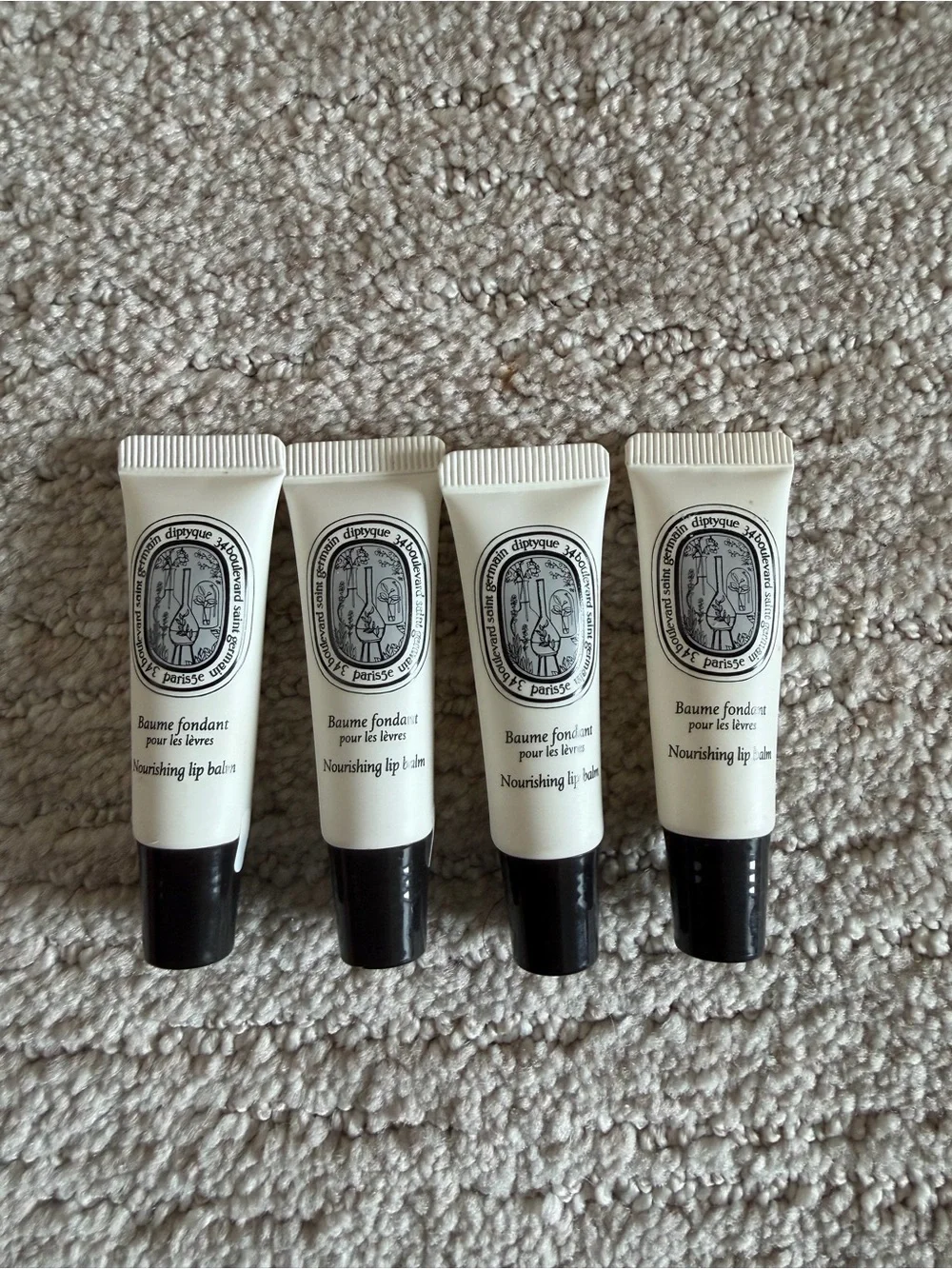 NEW Diptique Nourishing Lip Balm set of 4 - 5mL each
